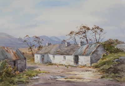 THE OLD FARM COTTAGE by Robert Egginton  at Dolan's Art Auction House