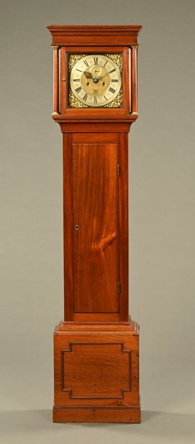 George III Mahogany Grandfather Clock at Dolan's Art Auction House