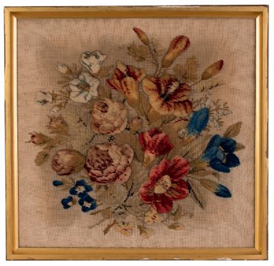 Victorian Woolwork Picture at Dolan's Art Auction House