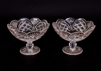 Pair Heritage Stemmed Bowls at Dolan's Art Auction House