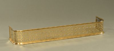 19th Century Pierced Brass Fender at Dolan's Art Auction House