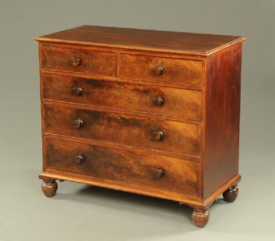 19th Century Mahogany Chest of Drawers at Dolan's Art Auction House