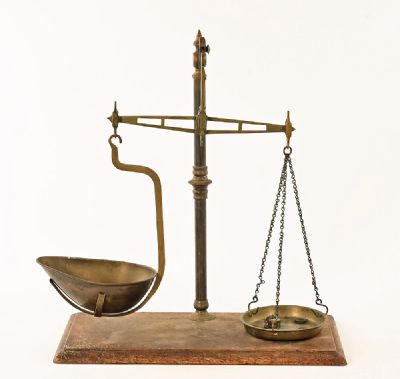 Brass Balance Scales at Dolan's Art Auction House