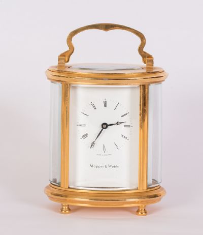 Brass Oval Carriage Clock at Dolan's Art Auction House