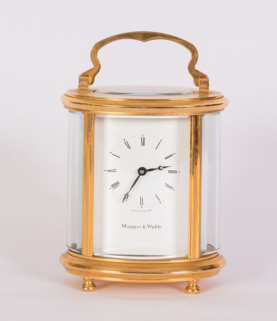 Brass Oval Carriage Clock