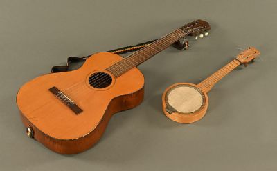 Vintage Flamenco Guitar and a Ukulele/Banjo at Dolan's Art Auction House