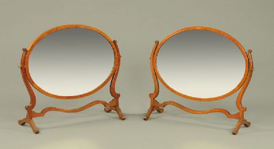 Pair of Edwardian Dressing Table Mirrors at Dolan's Art Auction House