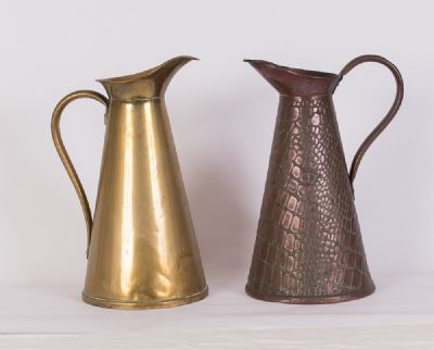 Pair of Jugs, Brass & Copper at Dolan's Art Auction House