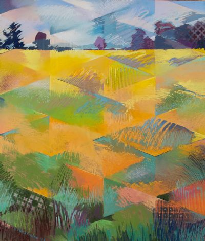 FIELDS OF GOLD by Christopher A.J. Stones  at Dolan's Art Auction House
