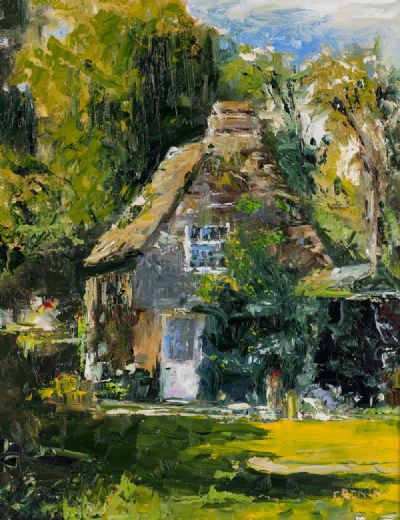 THE OLD GARDENER'S COTTAGE by Susan Cronin  at Dolan's Art Auction House
