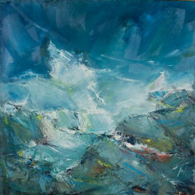 WAVES & SEA MIST by Douglas Hutton  at Dolan's Art Auction House
