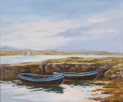 OLD HARBOUR ROUNDSTONE by Robert Egginton  at Dolan's Art Auction House