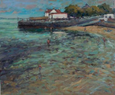 SOFT SUMMER''S DAY AT SANDYCOVE by Norman Teeling  at Dolan's Art Auction House