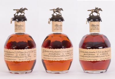 Collection of 3 Blanton's Original Single Barrel Bourbon Whiskeys at Dolan's Art Auction House