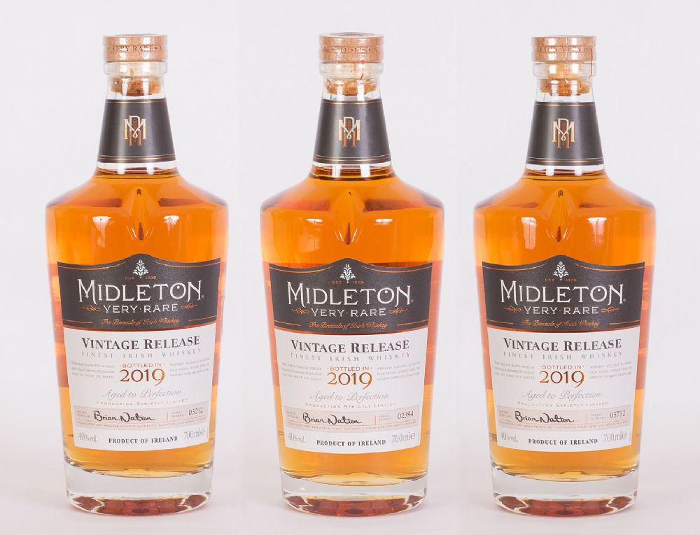 Collection of 3 Midleton Very Rare 2019 Irish Whiskeys