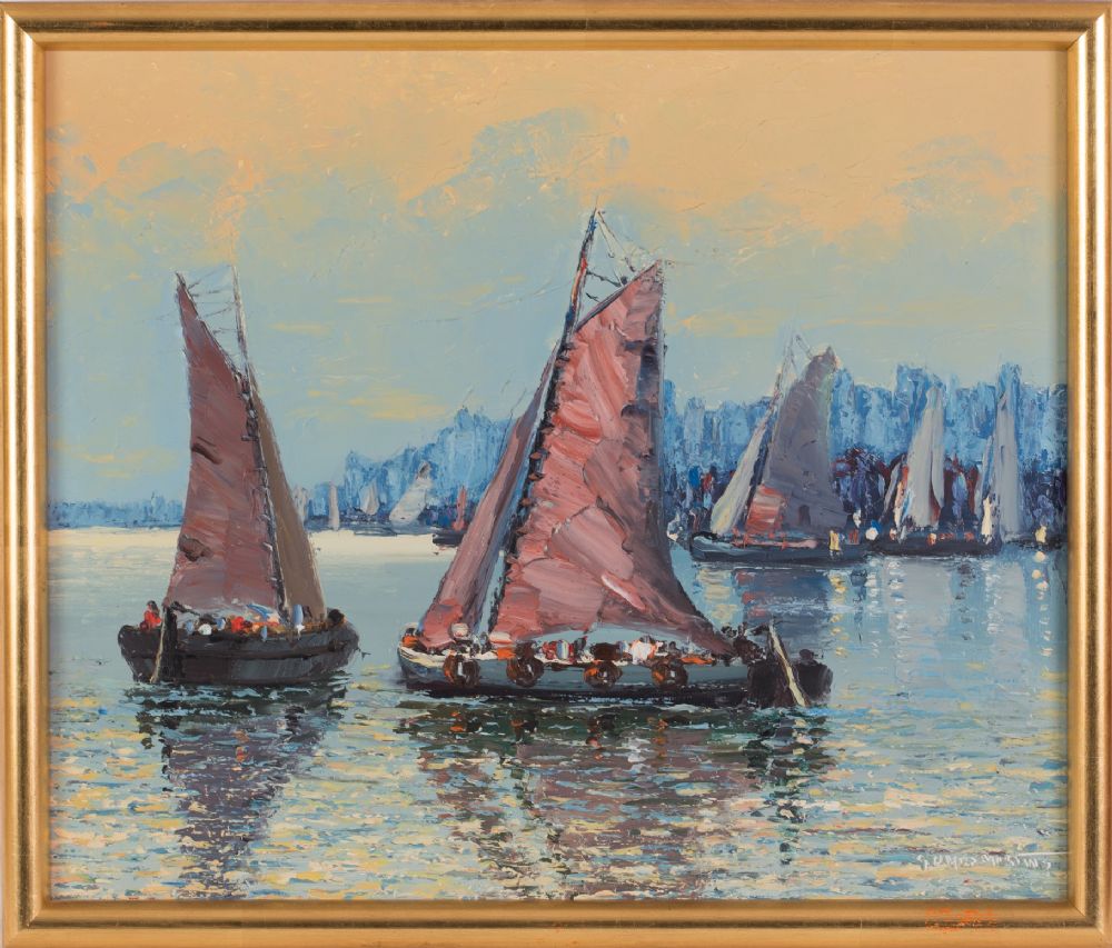 THE RED SAILS at Dolan's Art Auction House