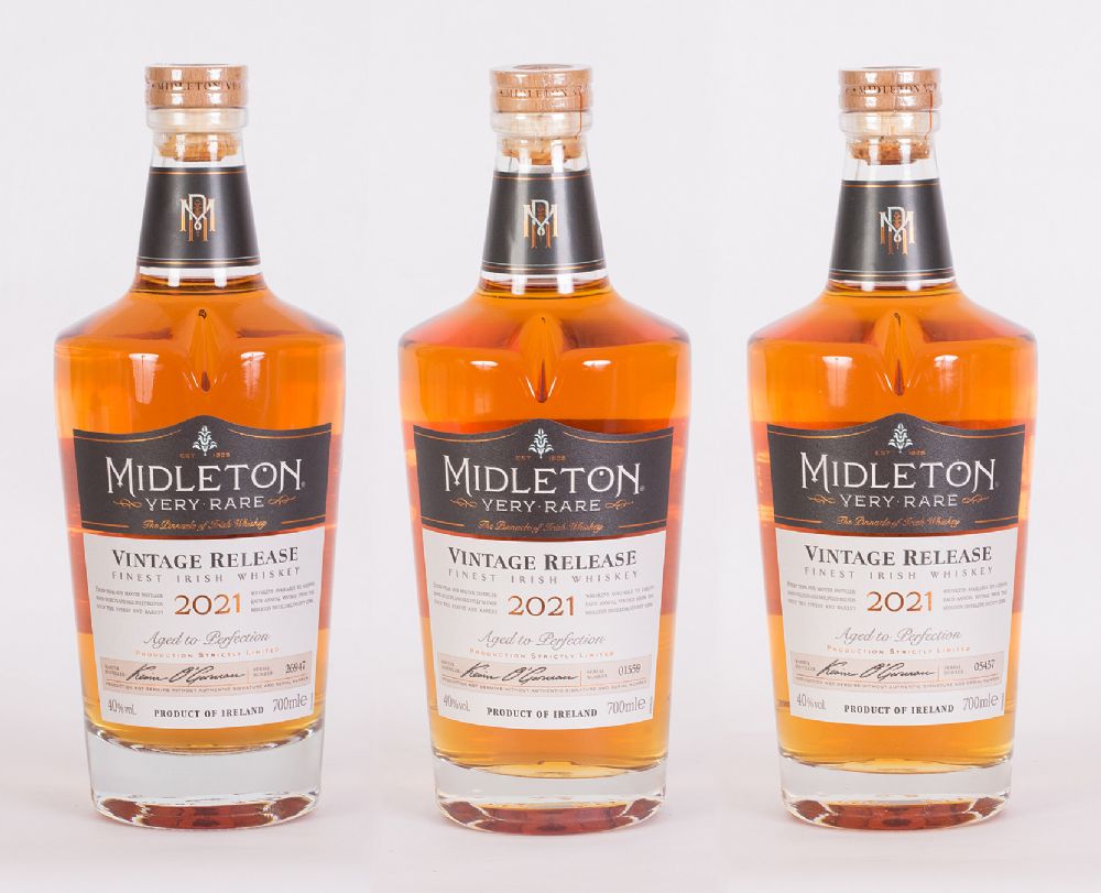 Collection of 3 Midleton Very Rare 2021 Irish Whiskeys