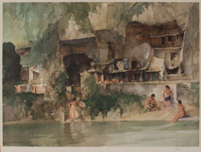 THE BATHING POOL by Sir William Russell Flint RA at Dolan's Art Auction House