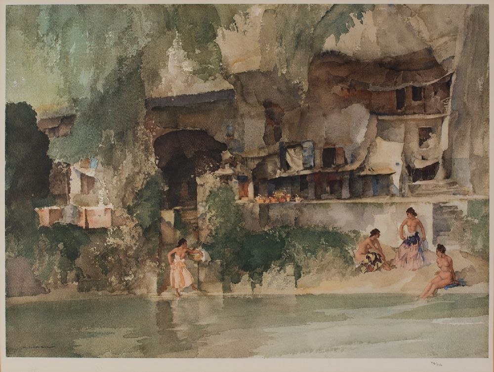 Lot 155 - THE BATHING POOL by Sir William Russell Flint RA, 1880 - 1969