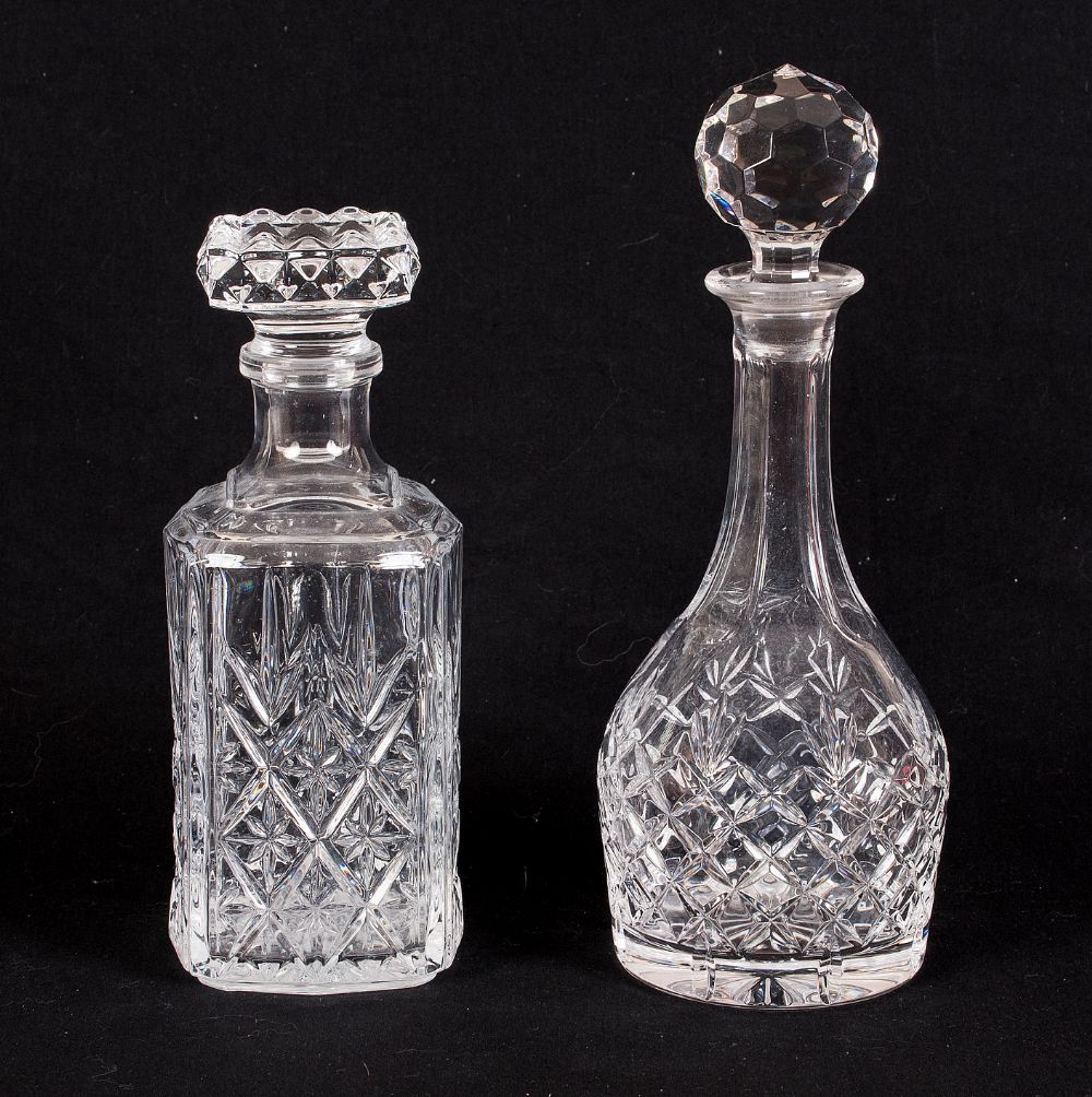 Pair of Glass Decanters