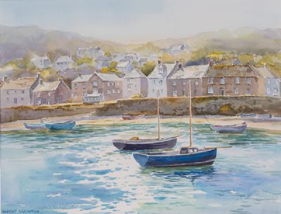 SUNNY DAY, MOUSEHOLE HARBOUR by Robert Egginton  at Dolan's Art Auction House