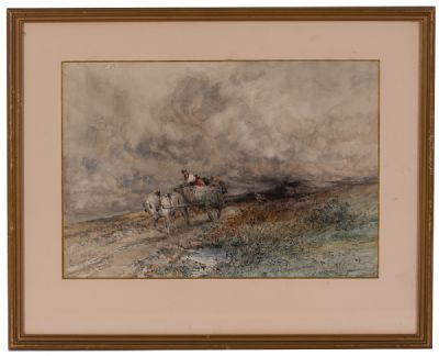 THE ROAD HOME by Frederick William Hattersley  at Dolan's Art Auction House