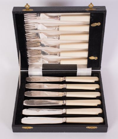 Set of Fish Knives & Forks at Dolan's Art Auction House