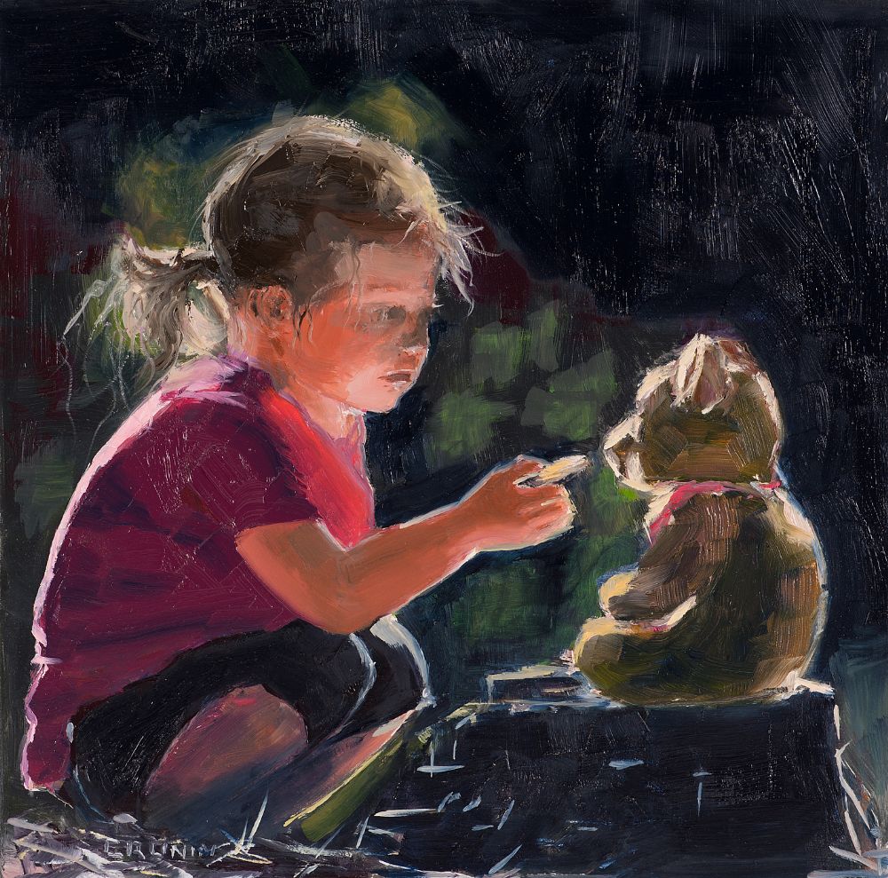 Lot 68 - BISCUIT FOR TEDDY by Susan Cronin, b.1965