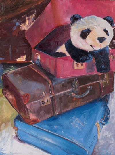 PANDA IN THE ATTIC by Susan Cronin  at Dolan's Art Auction House