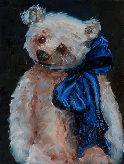 THE BLUE RIBBON by Susan Cronin  at Dolan's Art Auction House