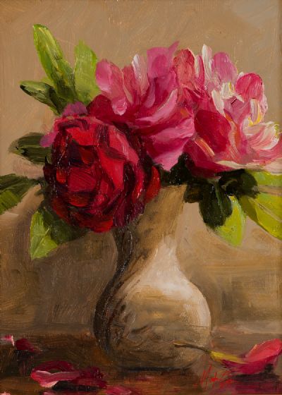 ROSES RED by Mat Grogan  at Dolan's Art Auction House