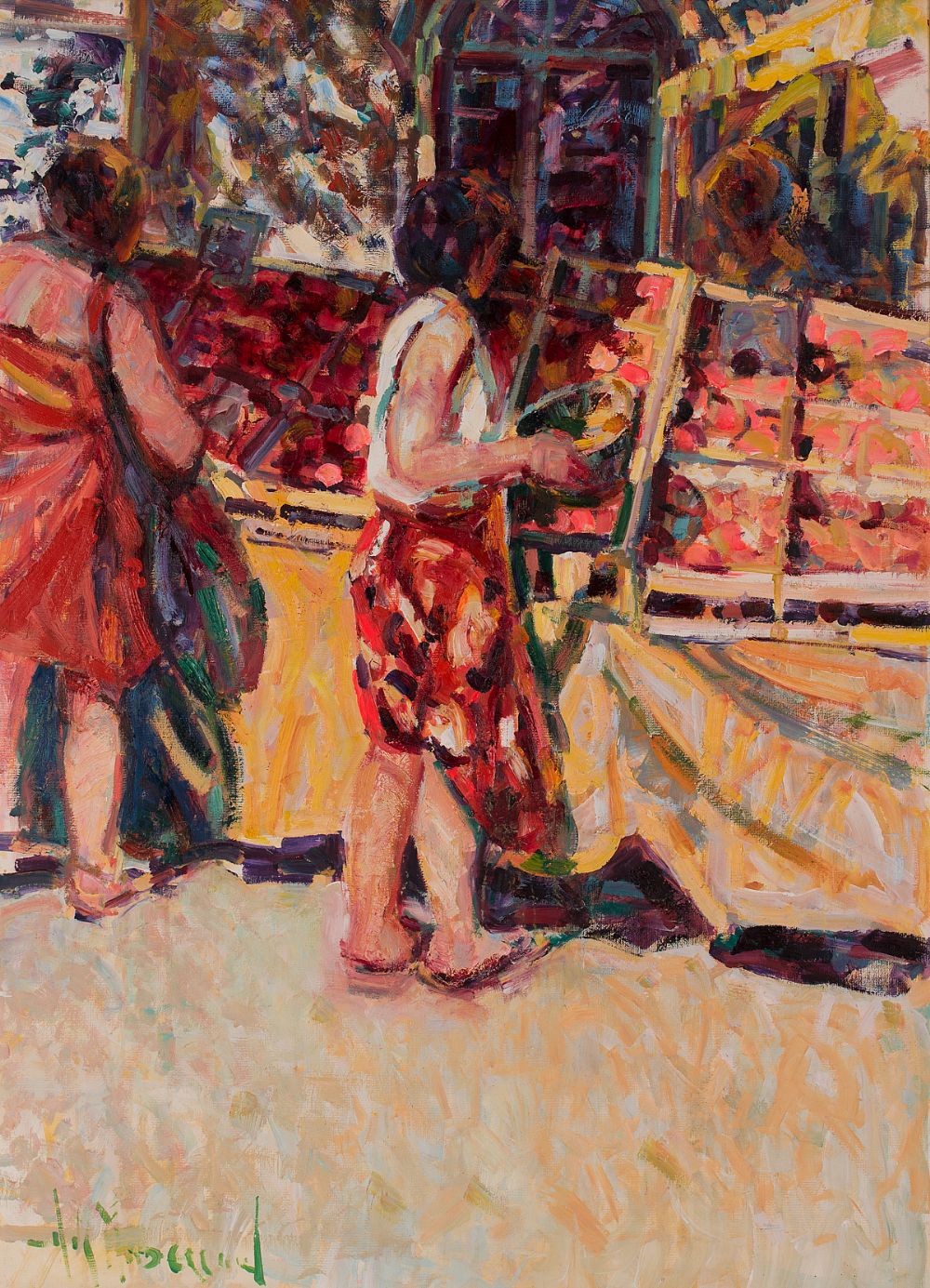 Lot 10 - THE FRIDAY MARKET by Arthur K Maderson, b.1942