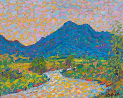 SUNLIGHT IN THE VALLEY by Paul Stephens  at Dolan's Art Auction House