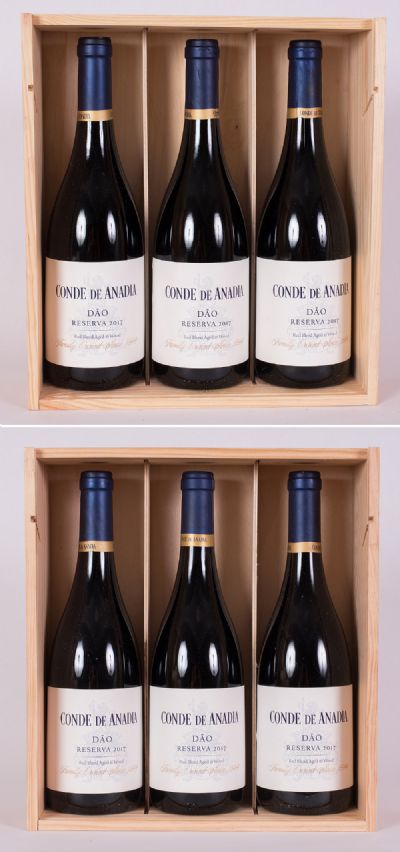 6 Bottles, Conde De Anadia Red Wine 2017 at Dolan's Art Auction House