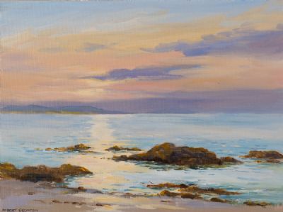SUNSET, MANNIN BAY, CONNEMARA by Robert Egginton  at Dolan's Art Auction House