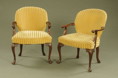 Good Pair of 19th Century Mahogany Chairs at Dolan's Art Auction House