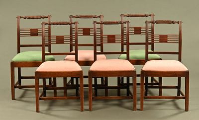 Set Regency Mahogany Dining Chairs at Dolan's Art Auction House