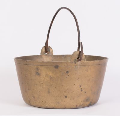 Antique Brass Preserving Pan at Dolan's Art Auction House