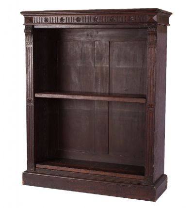 Edwardian/1920's Oak Open Bookcase at Dolan's Art Auction House