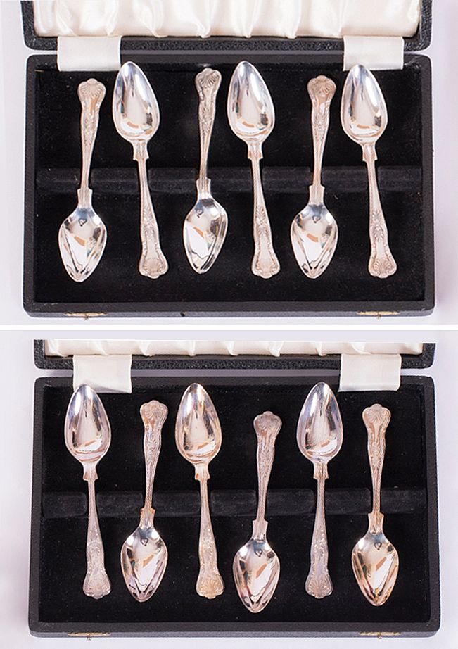 Set of 12 Silver Plated Tea Spoons