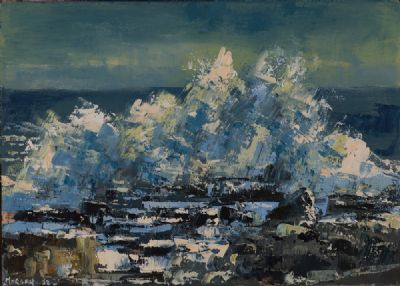 ATLANTIC WAVES II by Henry Morgan  at Dolan's Art Auction House