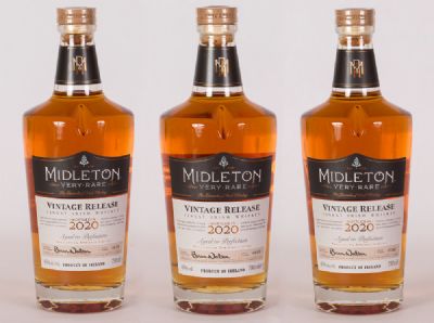 Midleton Very Rare Irish Whiskey, 2020, Collection of 3 bottles at Dolan's Art Auction House