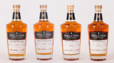 Midleton Very Rare Irish Whiskey 2020, 2021, 2022 & 2023, Collection of 4 Bottles at Dolan's Art Auction House