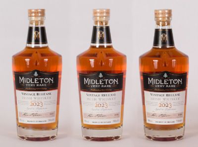 Midleton Very Rare Irish Whiskey 2023, Collection of 3 Bottles at Dolan's Art Auction House