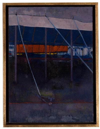 DONEGAL CIRCUS, THE ORANGE TRUCK by Rose Stapleton  at Dolan's Art Auction House