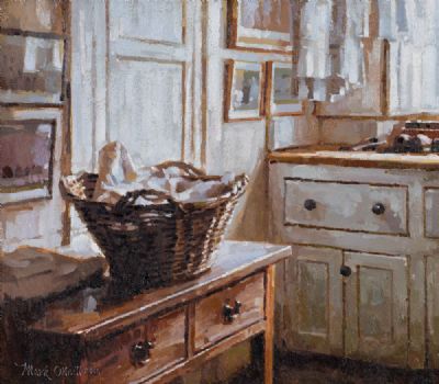 THE LINEN BASKET by Mark O'Neill  at Dolan's Art Auction House