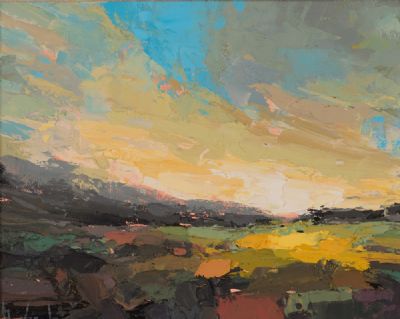 SUN DRENCHED LANDSCAPE I by Michael Morris  at Dolan's Art Auction House