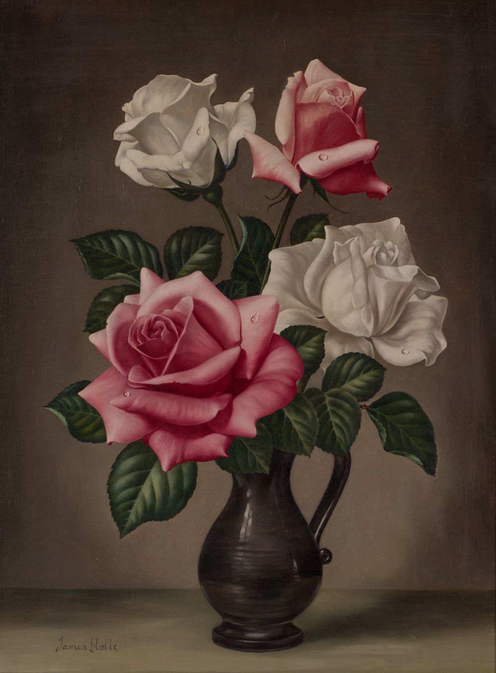 THE LAST ROSES OF SUMMER by James Noble  at Dolan's Art Auction House