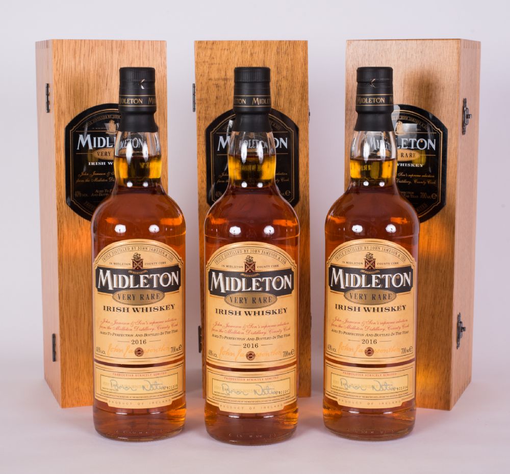 Midleton Very Rare Irish Whiskey 2016, Collection of 3 Bottles