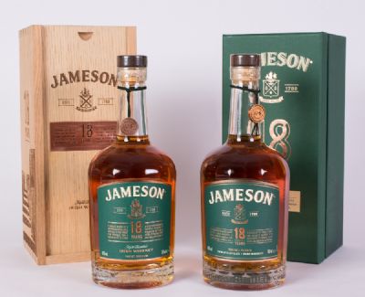 Jameson 18 Year Old Irish Whiskey, New & Old Style at Dolan's Art Auction House